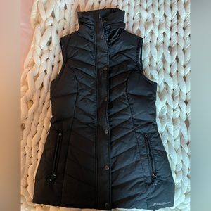 Eddie Bauer down vest with sherpa lining